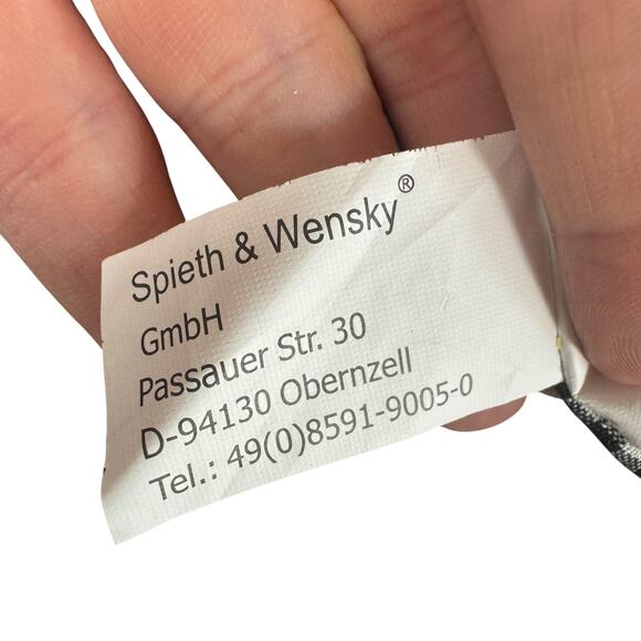 Spieth & Wensky German Gray Felt Crossbody Bag Snap Closure Pinecone Embroidery - Picture 7 of 7